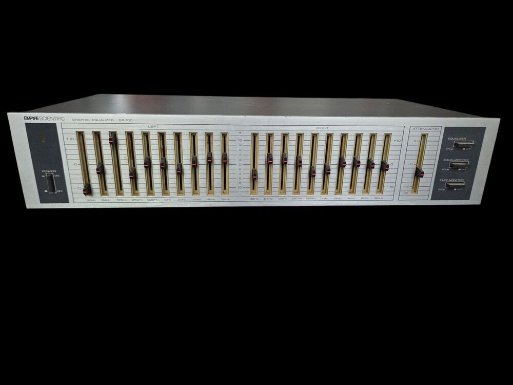 Retro EMPIRE SCIENTIFIC GX-100 Stereo Equalizer EQ Tested Vintage Audio 80s 90s